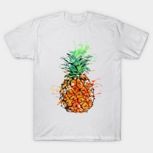 Splash Pineapple Watercolor T-Shirt